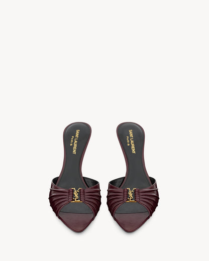BABYLONE mules in smooth leather