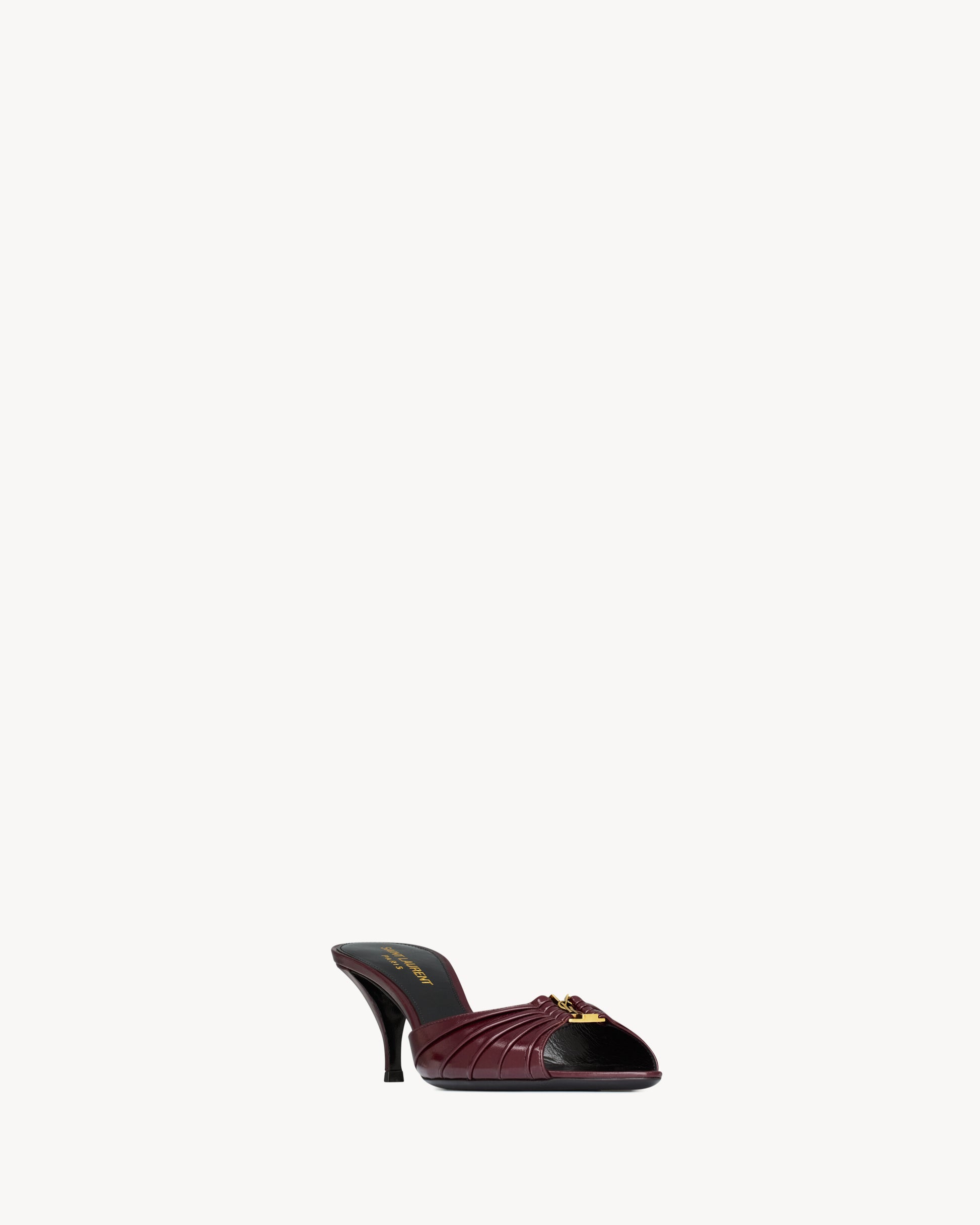 BABYLONE mules in smooth leather