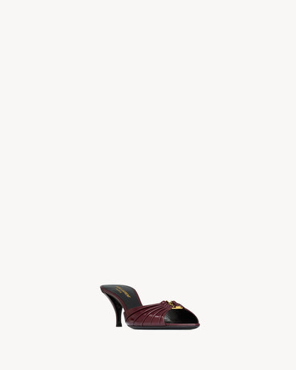 BABYLONE mules in smooth leather