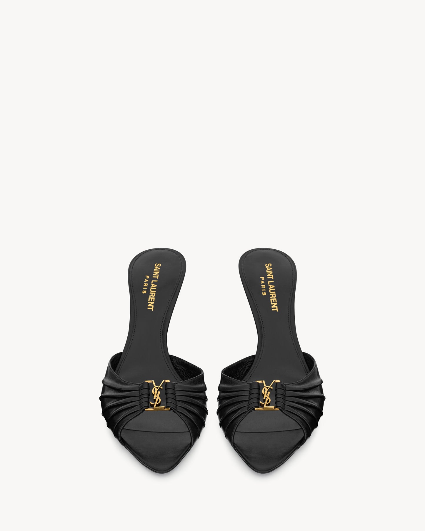 BABYLONE mules in smooth leather
