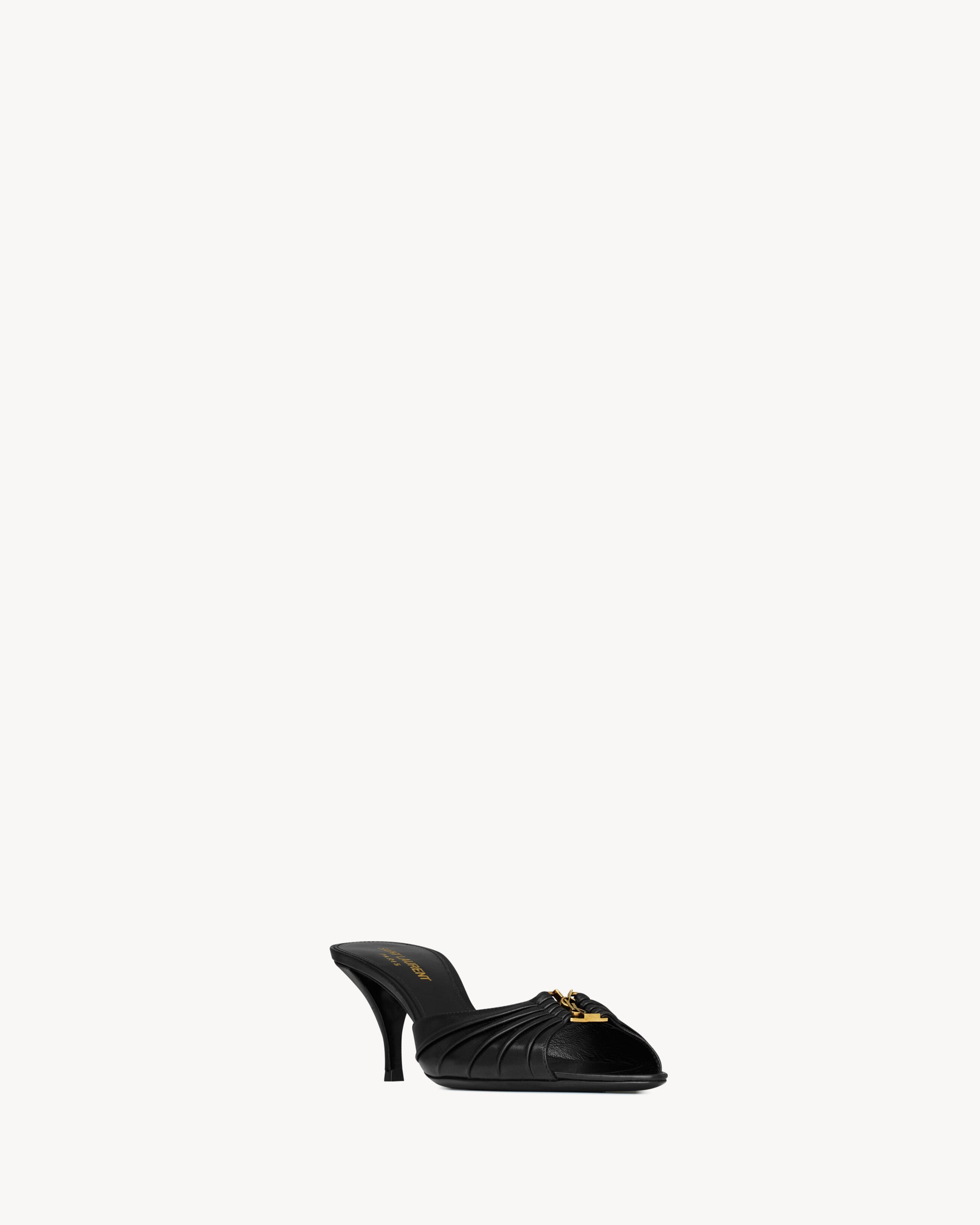 BABYLONE mules in smooth leather