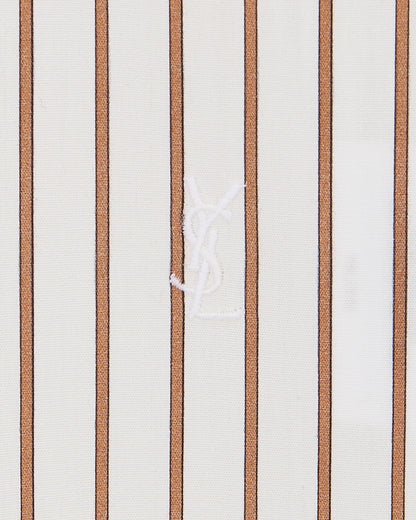 CASSANDRE shirt in striped cotton poplin