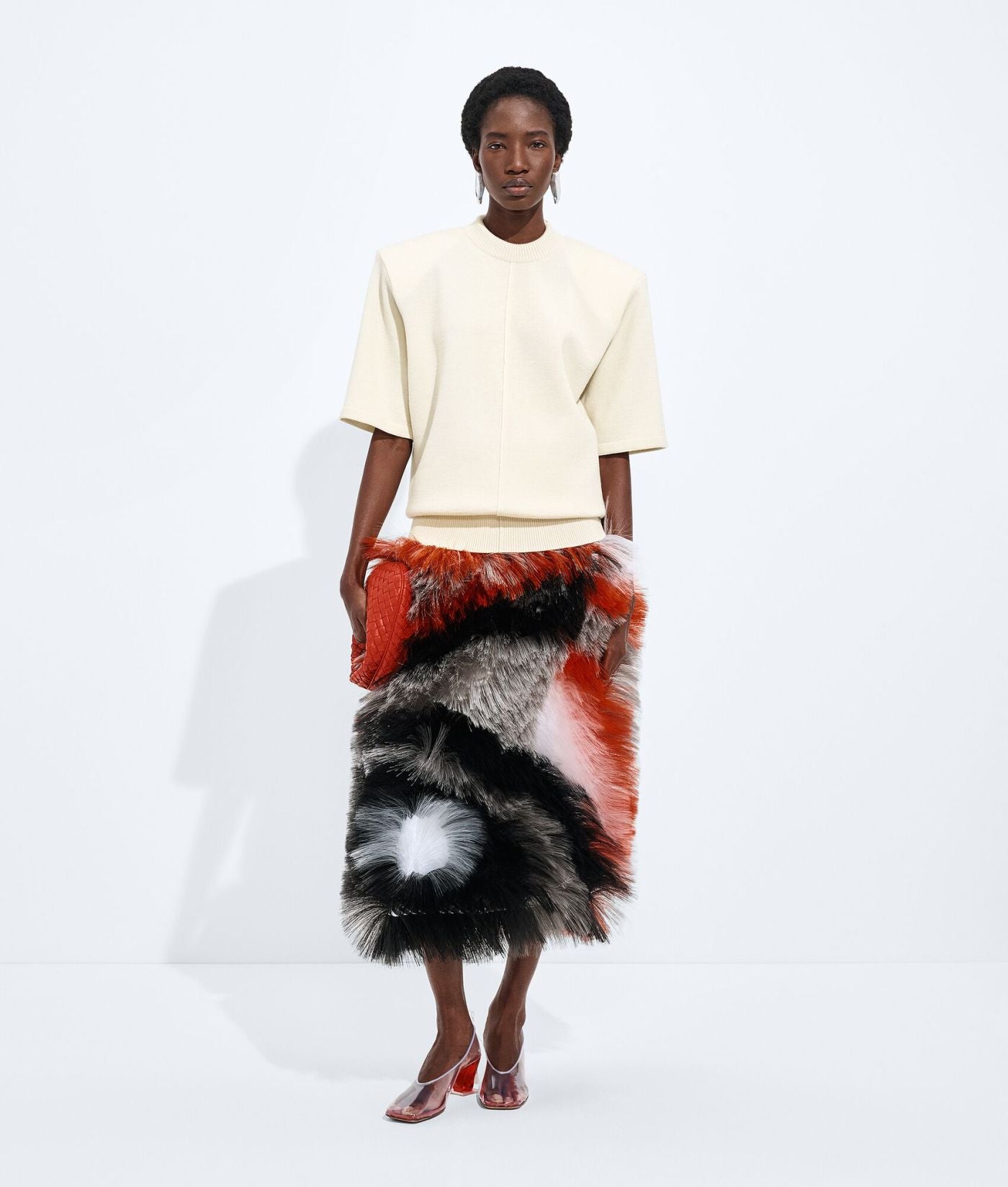 Fringed Embroidery Skirt