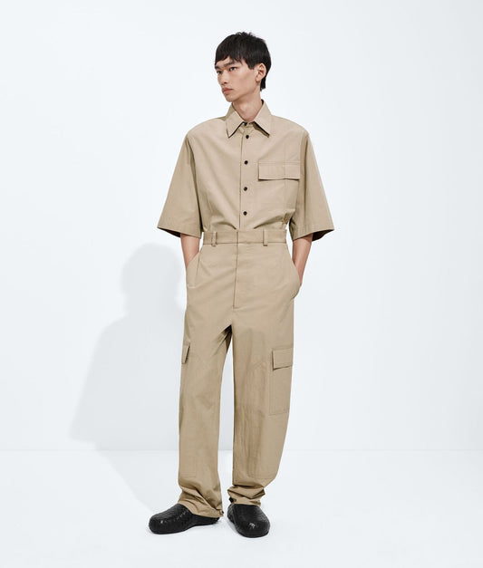 Cotton Toile Cargo Trousers
