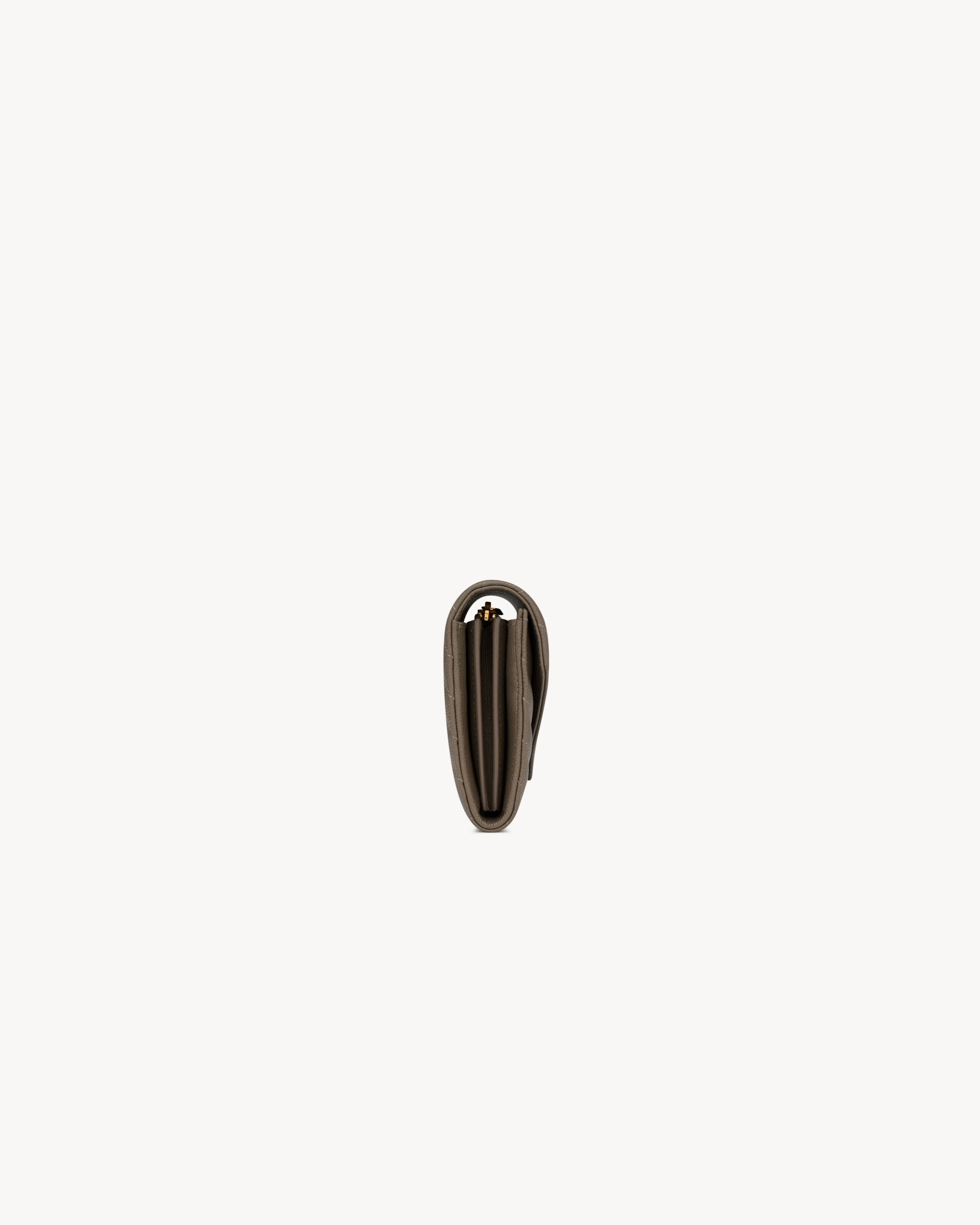 CASSANDRE large flap wallet in GRAIN DE POUDRE leather