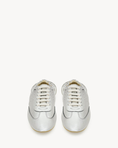 LEWIS sneakers in metallic leather and suede
