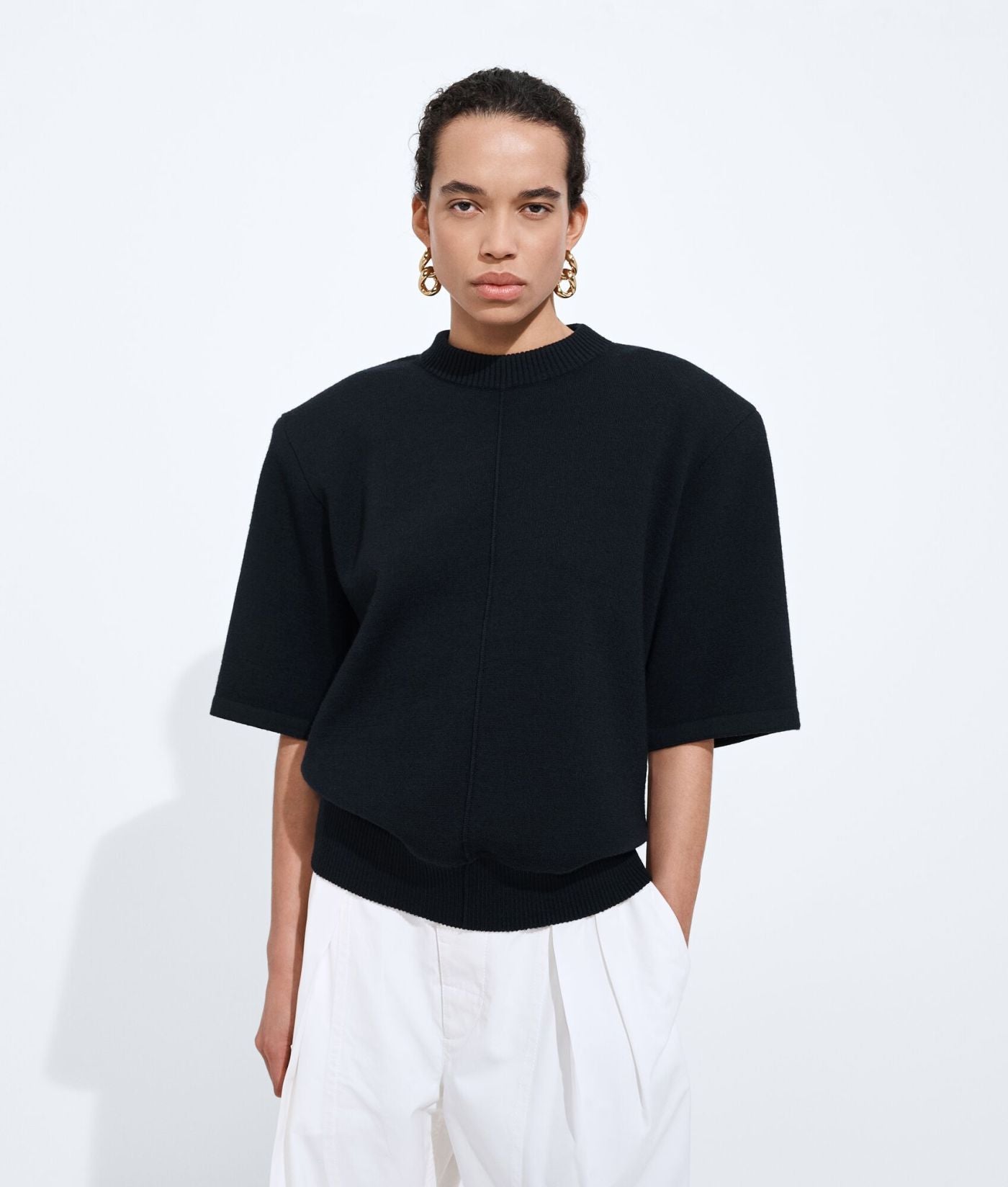Wool Tailored Top