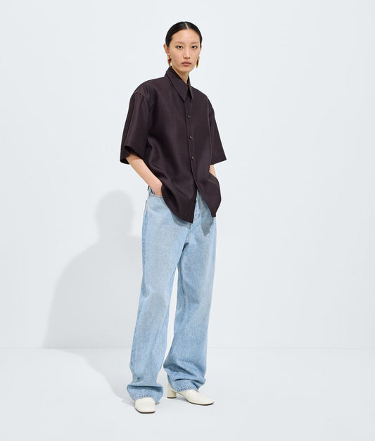 Sky Bleached Wide Leg Jeans