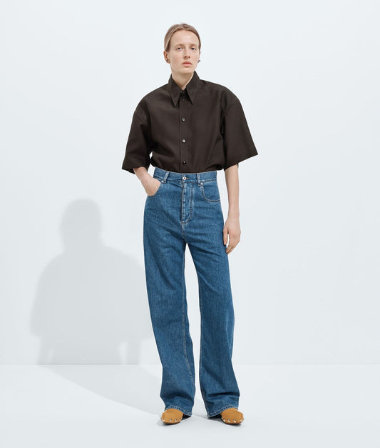 Atlantic Blue Wide Leg Jeans