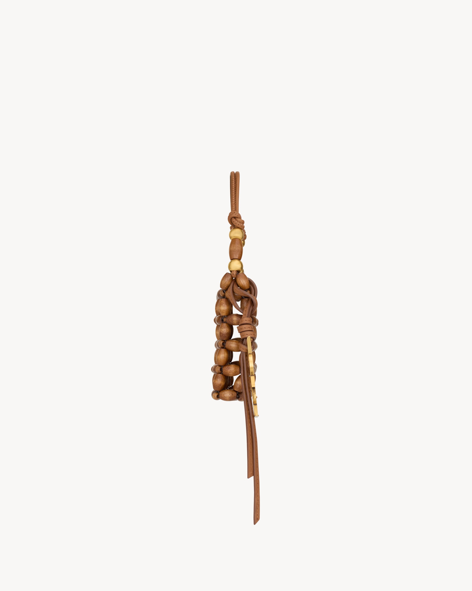 Micro EVENING bag in wood beads