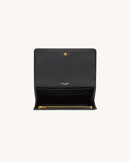JAMIE large flap wallet in lambskin