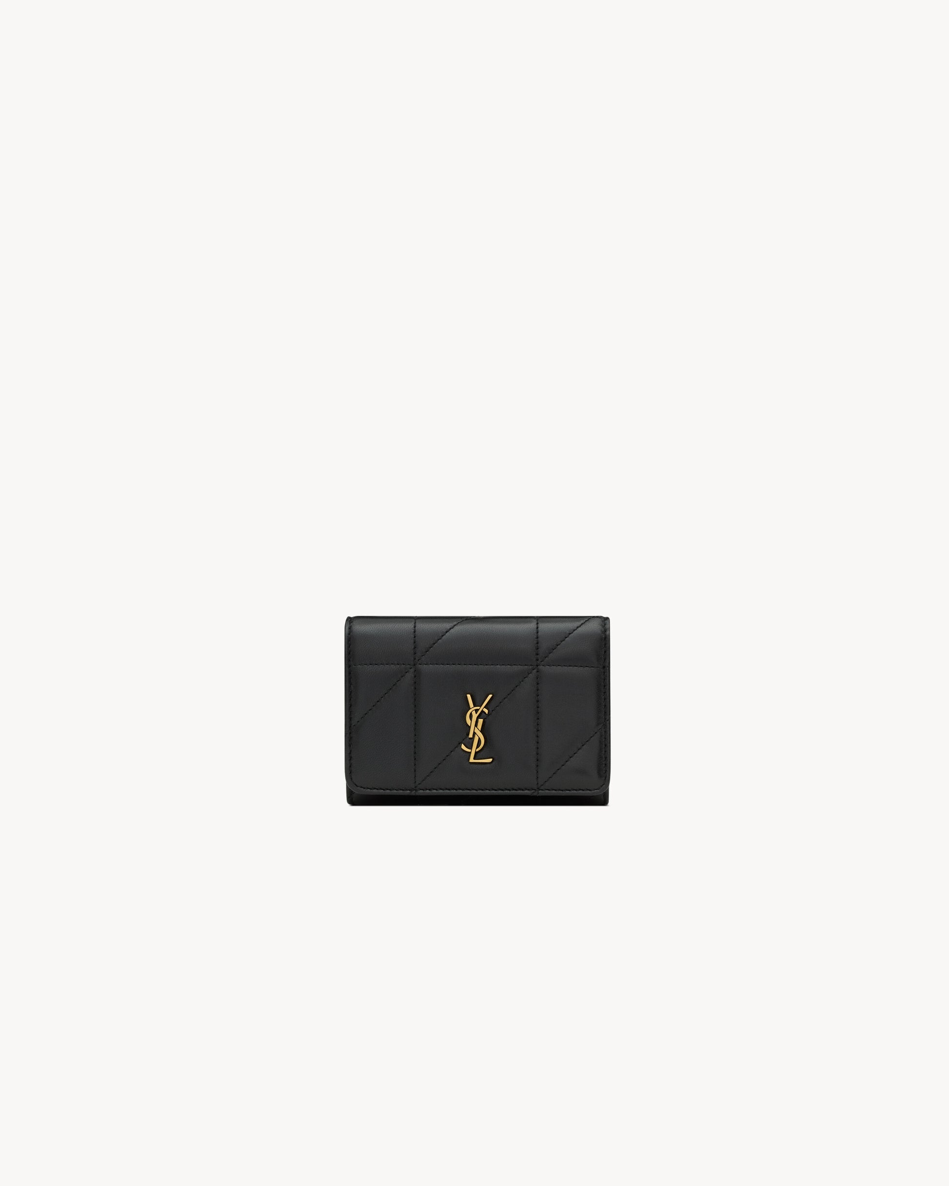 JAMIE slim tri-fold wallet in lambskin