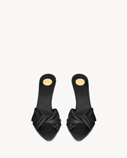 FRANCIANE mules in smooth leather