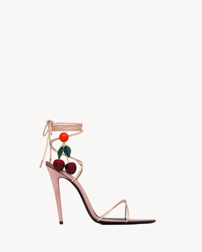 MON CHÉRI sandals in suede and rhinestones