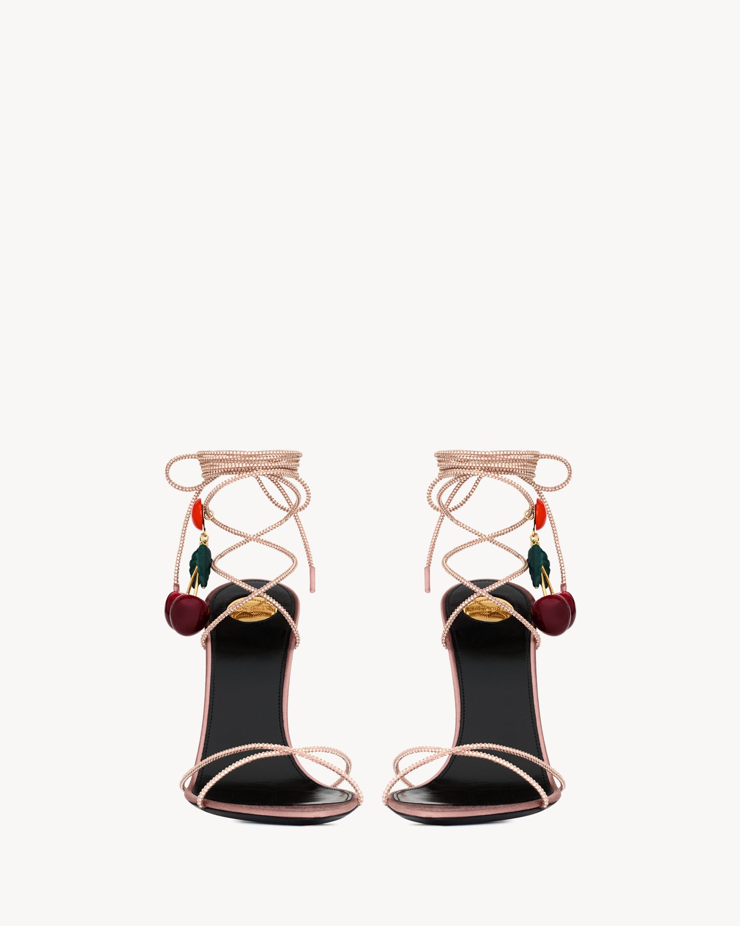 MON CHÉRI sandals in suede and rhinestones