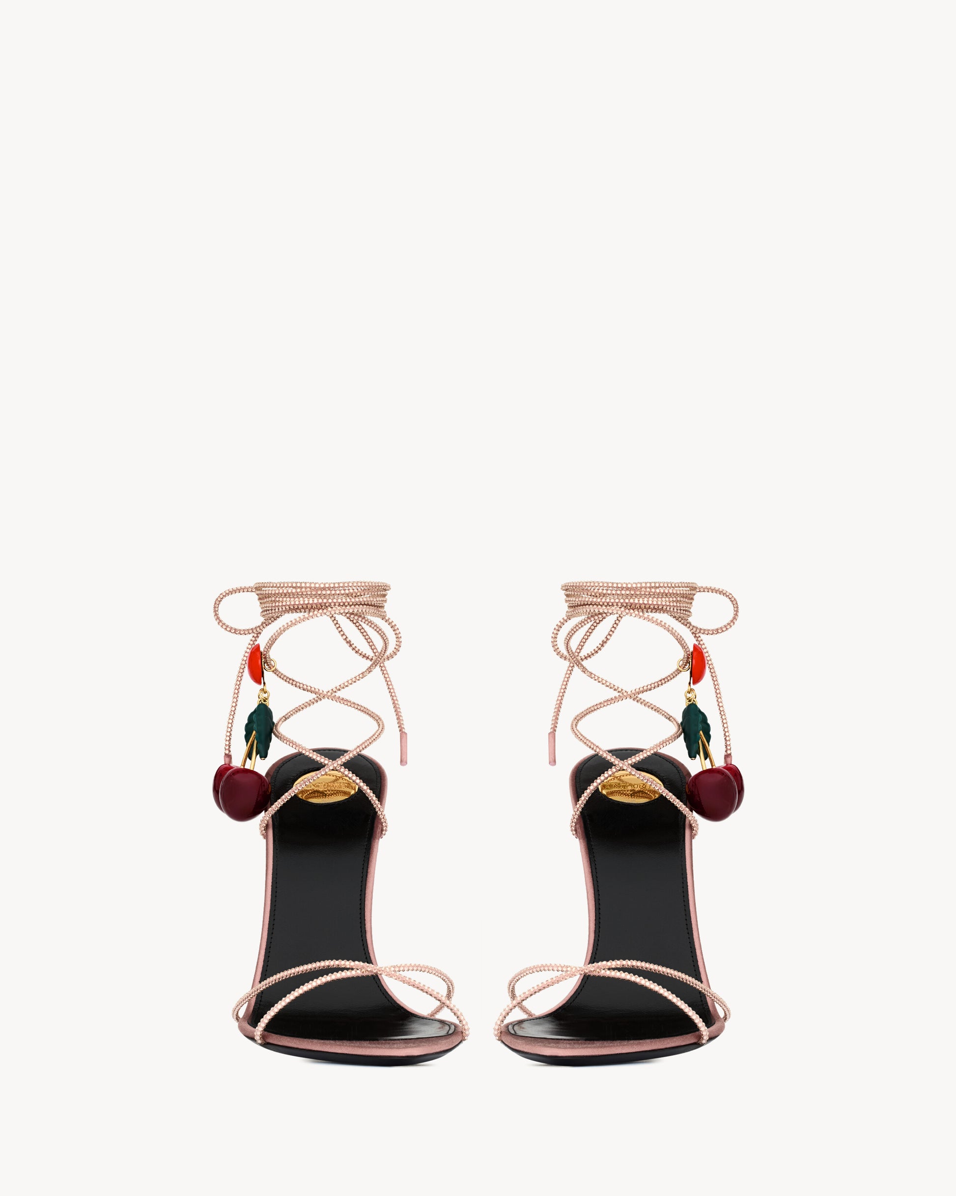 MON CHÉRI sandals in suede and rhinestones