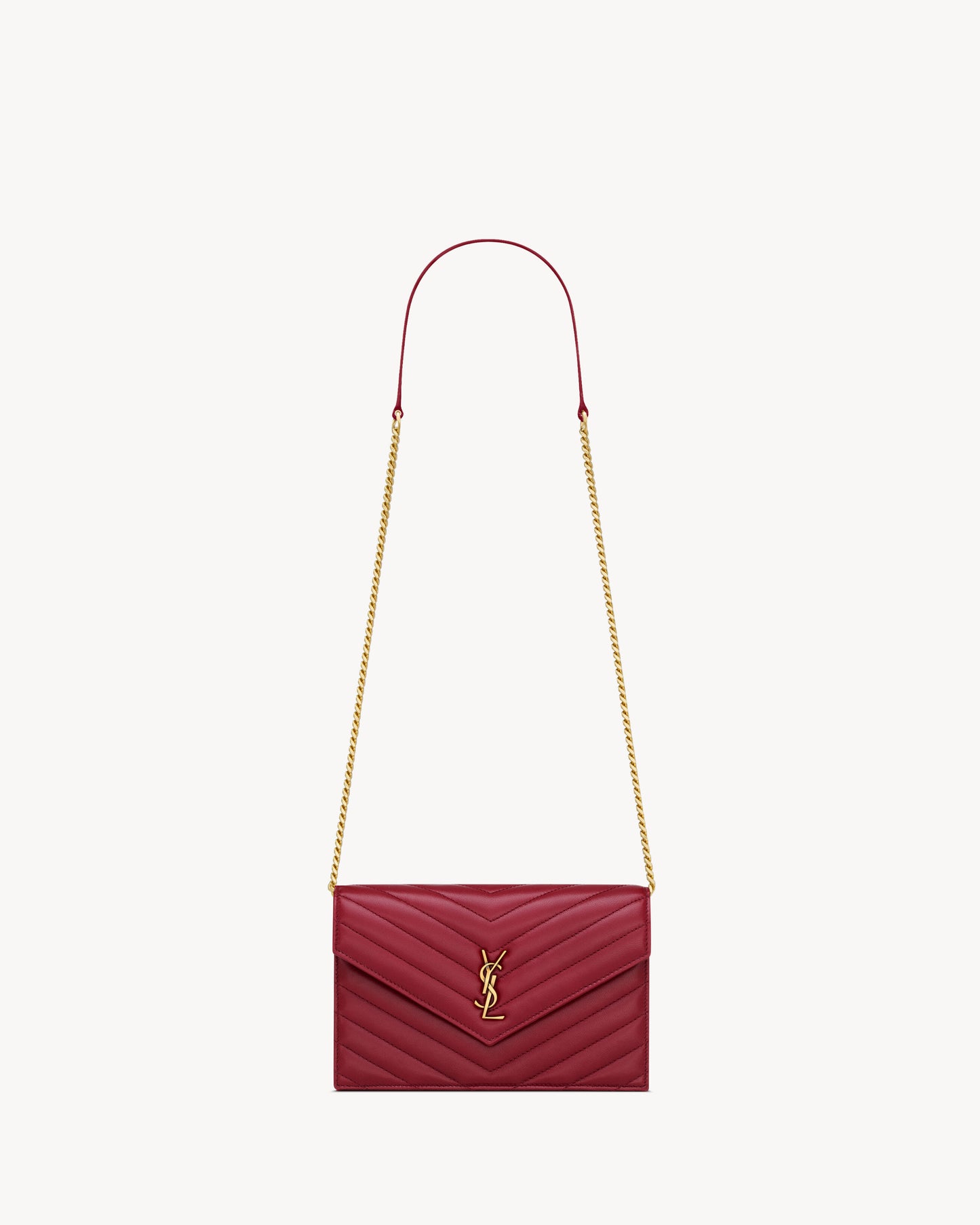 CASSANDRE envelope chain wallet in lambskin