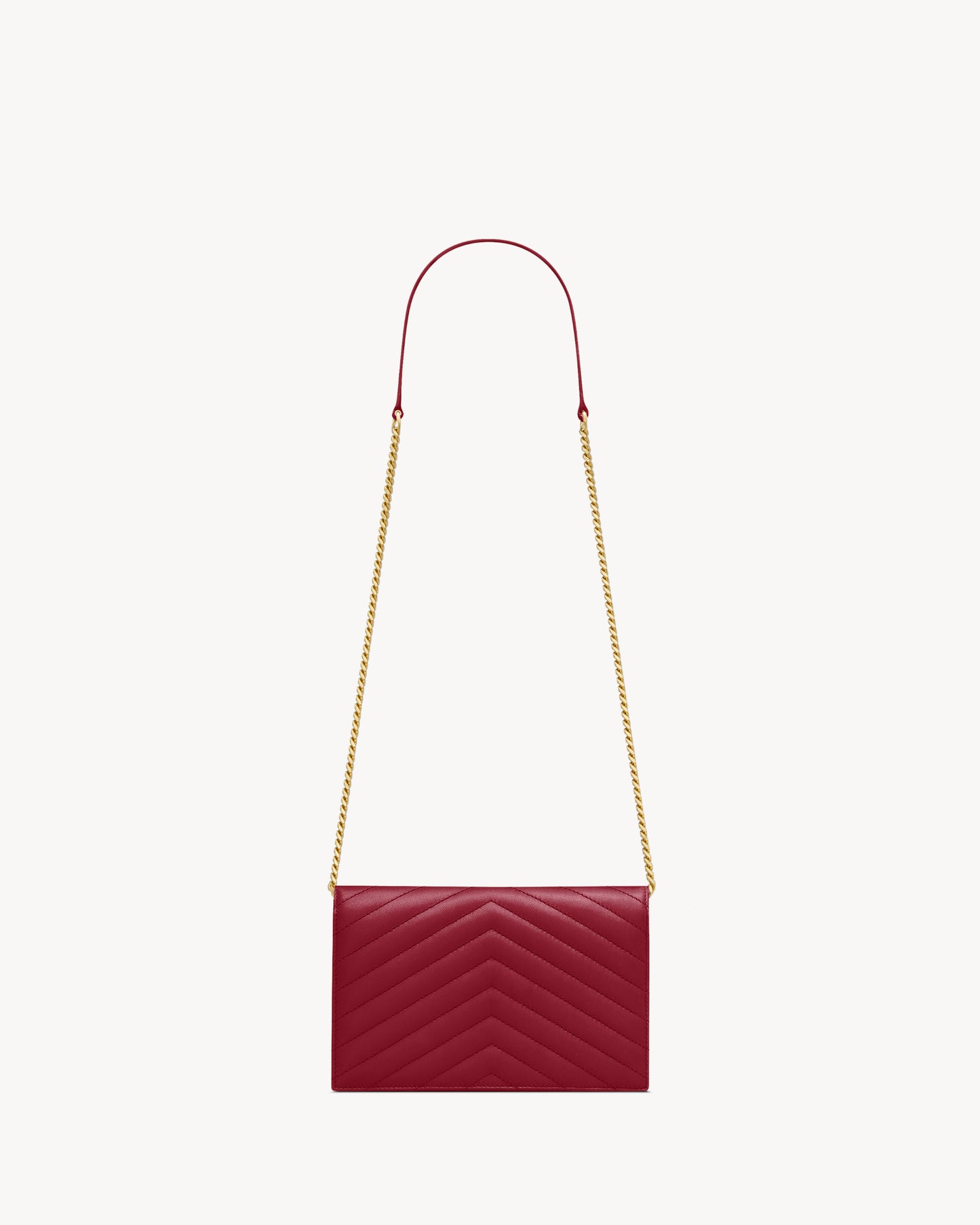 CASSANDRE envelope chain wallet in lambskin