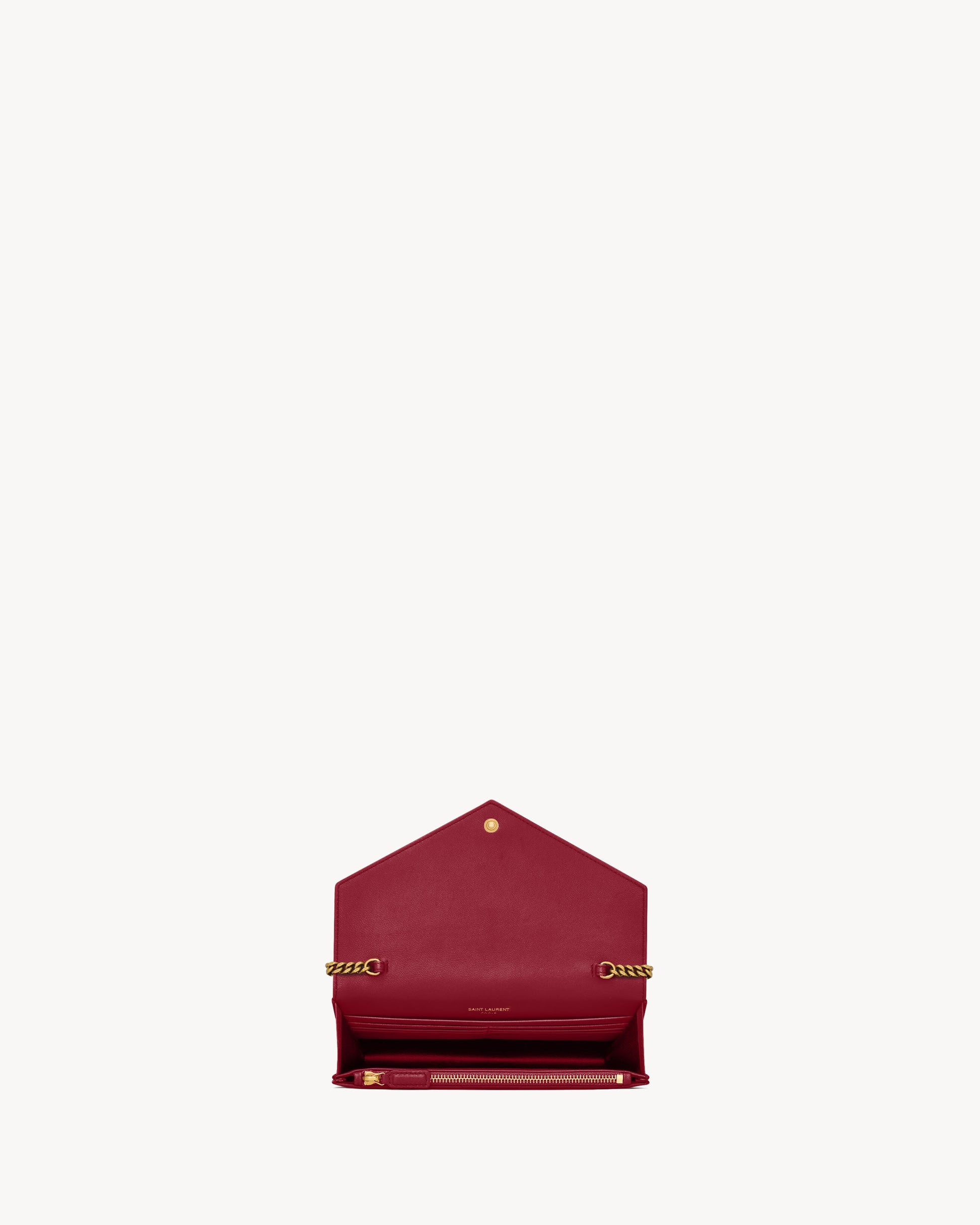 CASSANDRE envelope chain wallet in lambskin