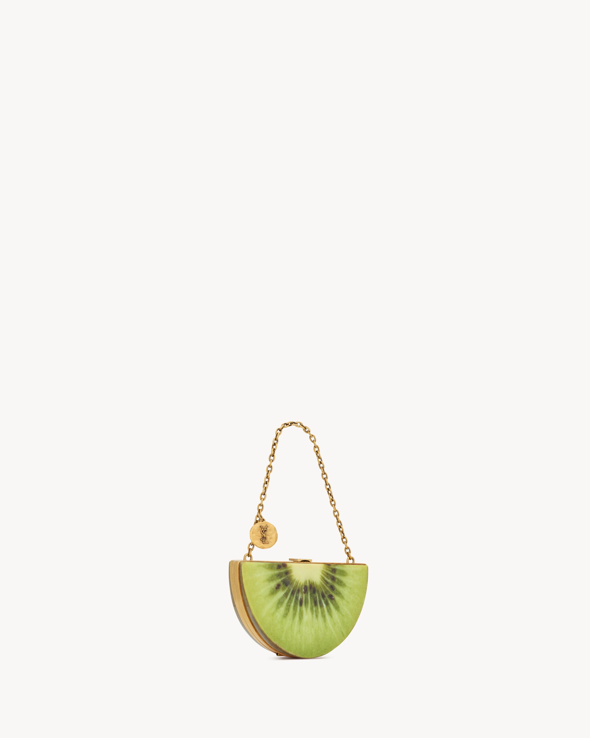 EVENING mini kiwi clutch in resin