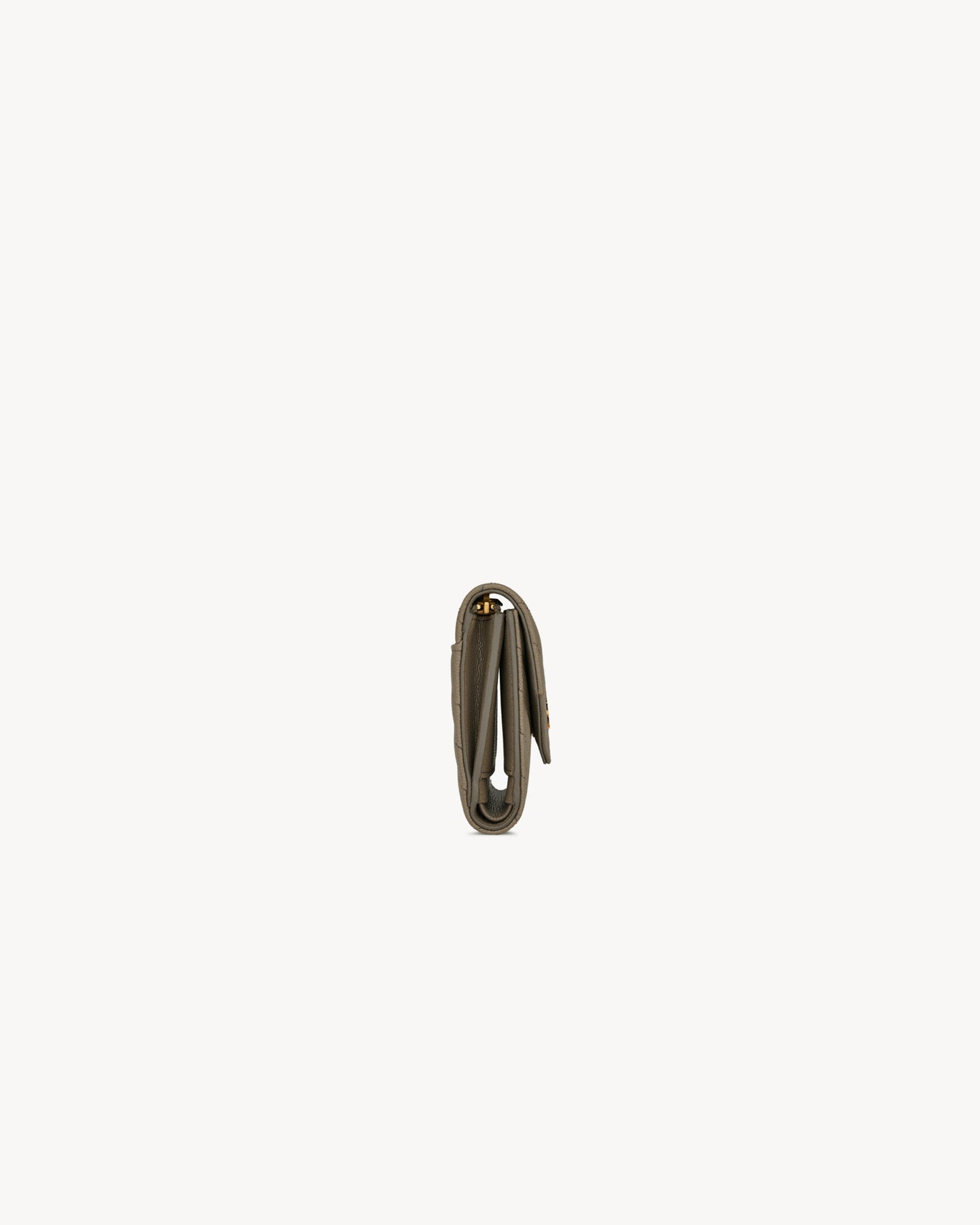 CASSANDRE compact tri fold wallet in GRAIN DE POUDRE leather
