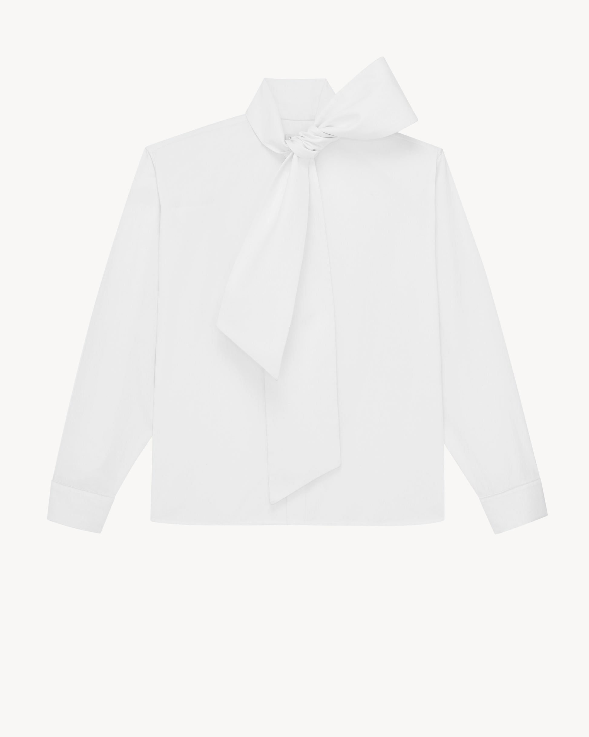 lavallière shirt in cotton poplin
