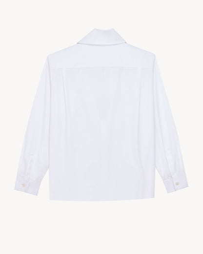lavallière shirt in cotton poplin