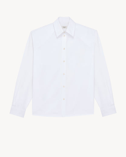 oversized shirt in cotton poplin