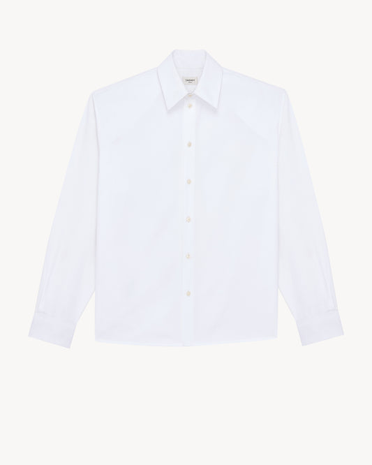 oversized shirt in cotton poplin
