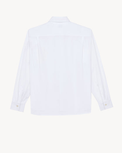 oversized shirt in cotton poplin