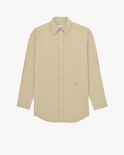 CASSANDRE shirt in striped cotton poplin