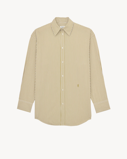 CASSANDRE shirt in striped cotton poplin