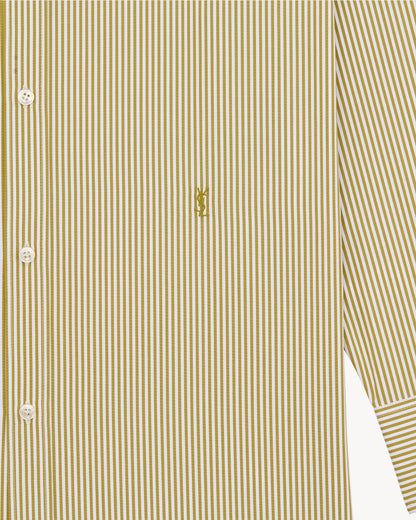 CASSANDRE shirt in striped cotton poplin