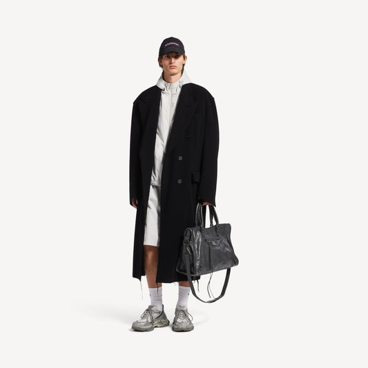 Raw edge coat