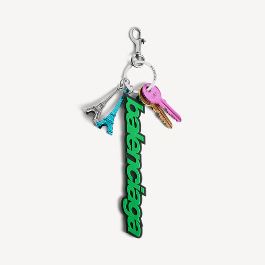 Biker balenciaga charm/keychain