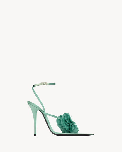 TRIANON sandals in satin crepe