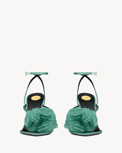 TRIANON sandals in satin crepe