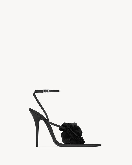 TRIANON sandals in satin crepe