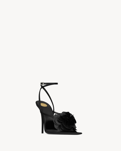 TRIANON sandals in satin crepe