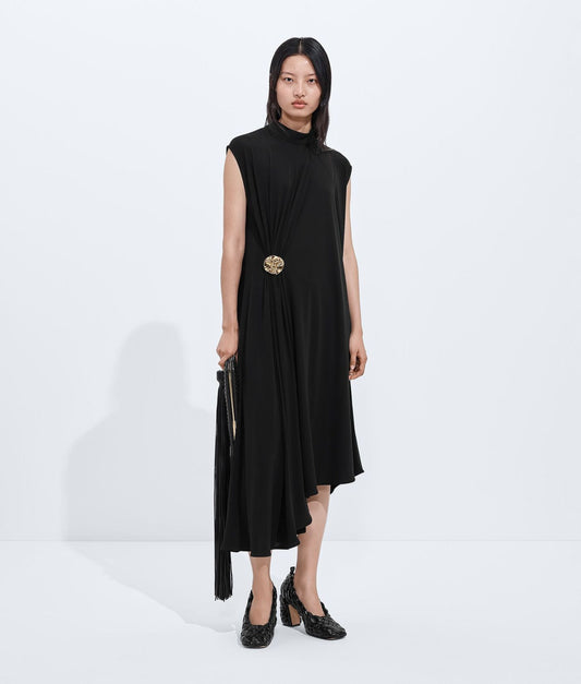 Crepe Viscose Jersey Dress