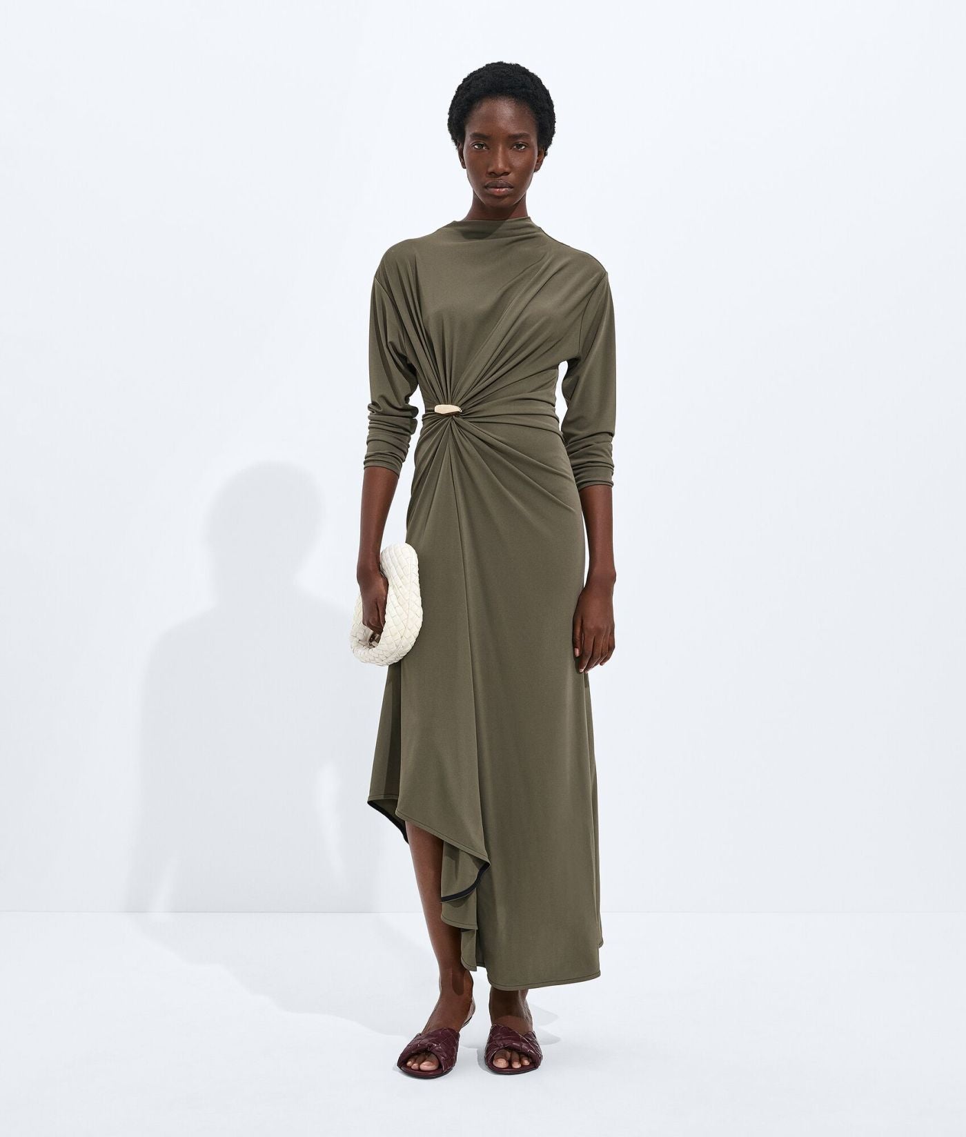 Crepe Viscose Jersey Dress