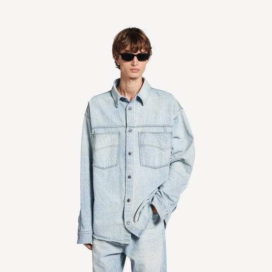 Denim long sleeve shirt