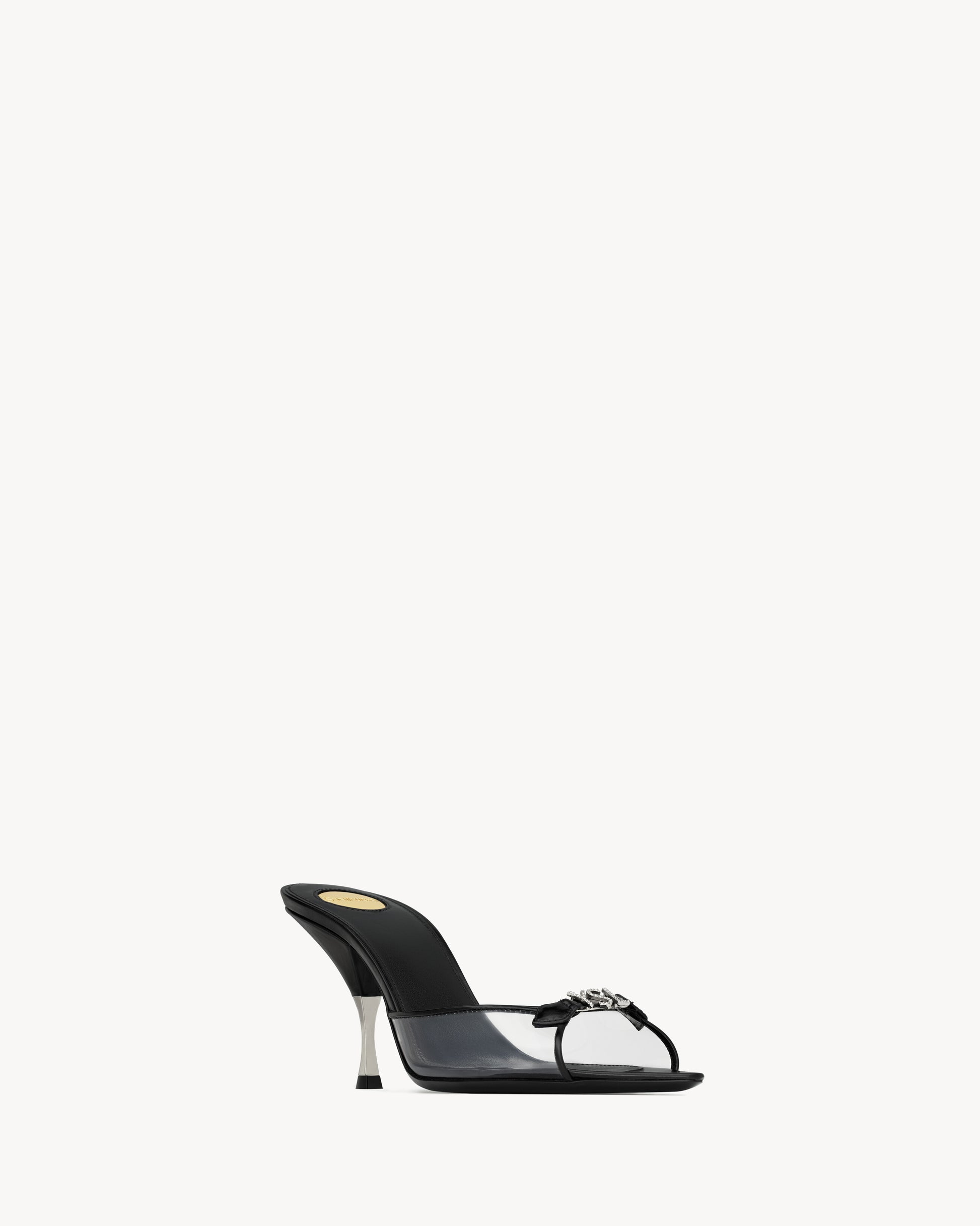 JERRY mules in TPU and rhinestones