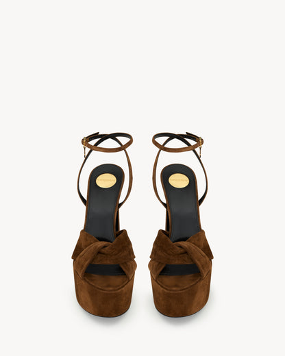 FRANCIANE platform sandals in suede