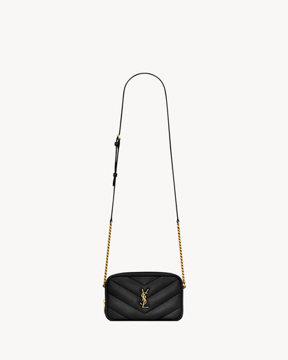 LOULOU mini camera bag in lambskin