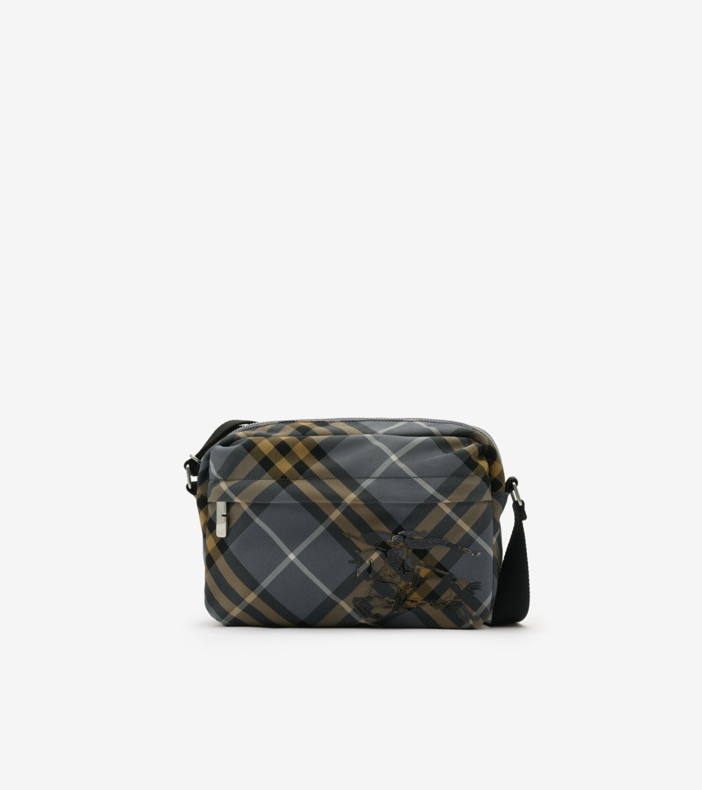 Small Check Crossbody Bag in Wave blue