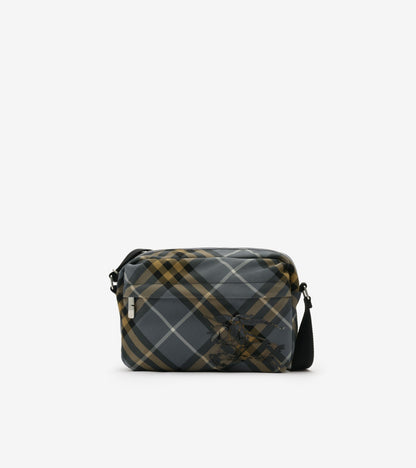 Small Check Crossbody Bag in Wave blue