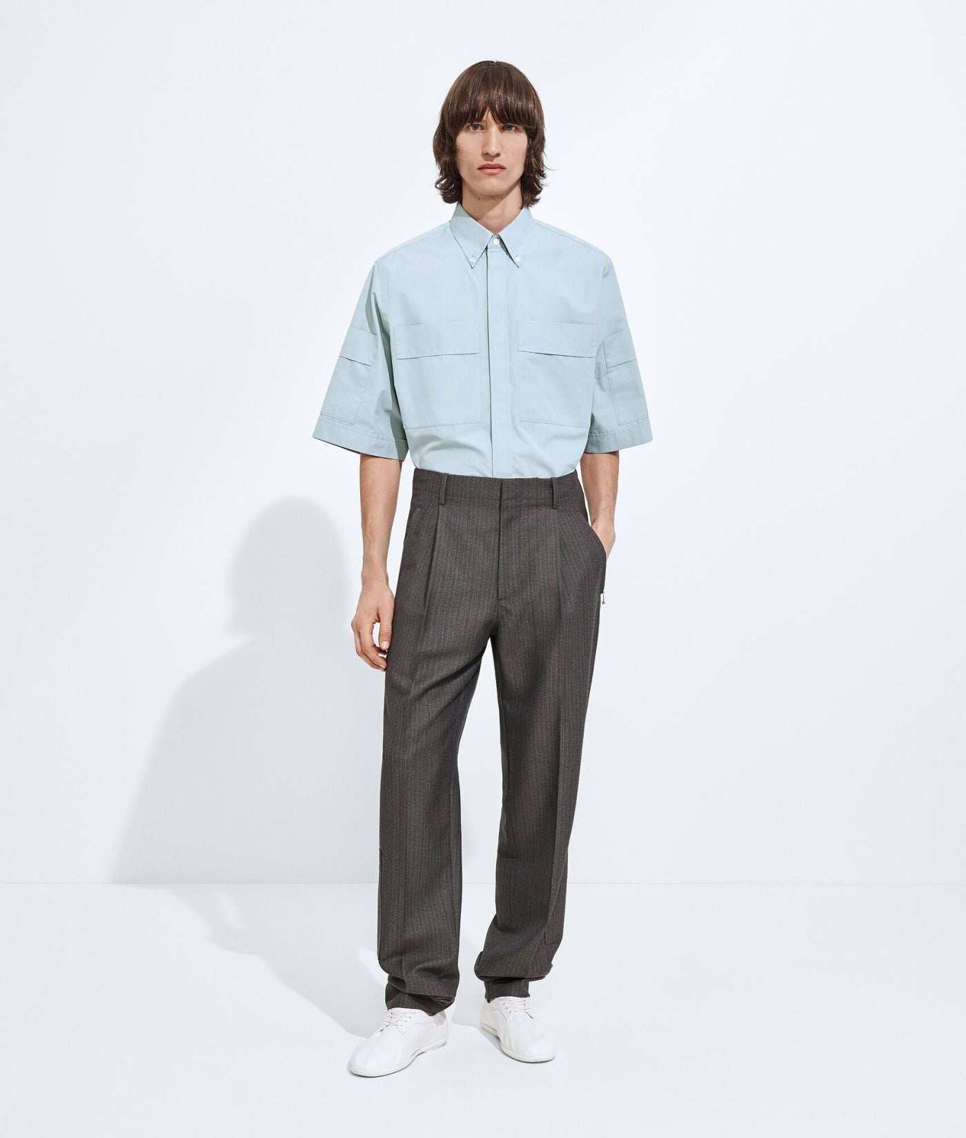 Wool And Mohair Trousers