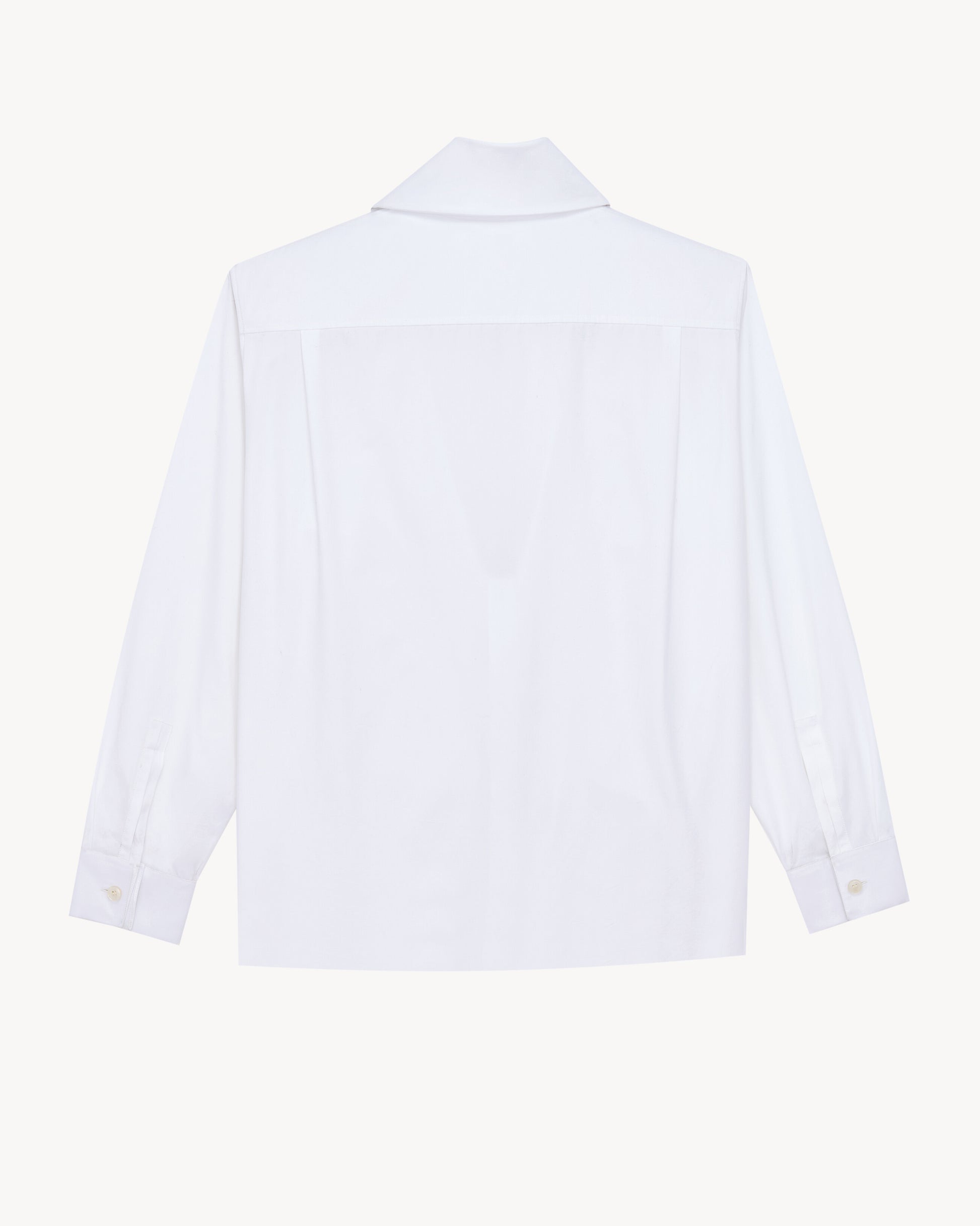 lavallière shirt in cotton poplin
