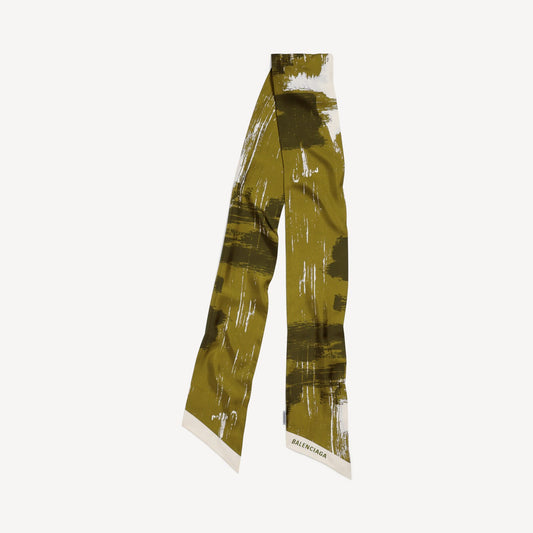 Paintbrush twilly scarf